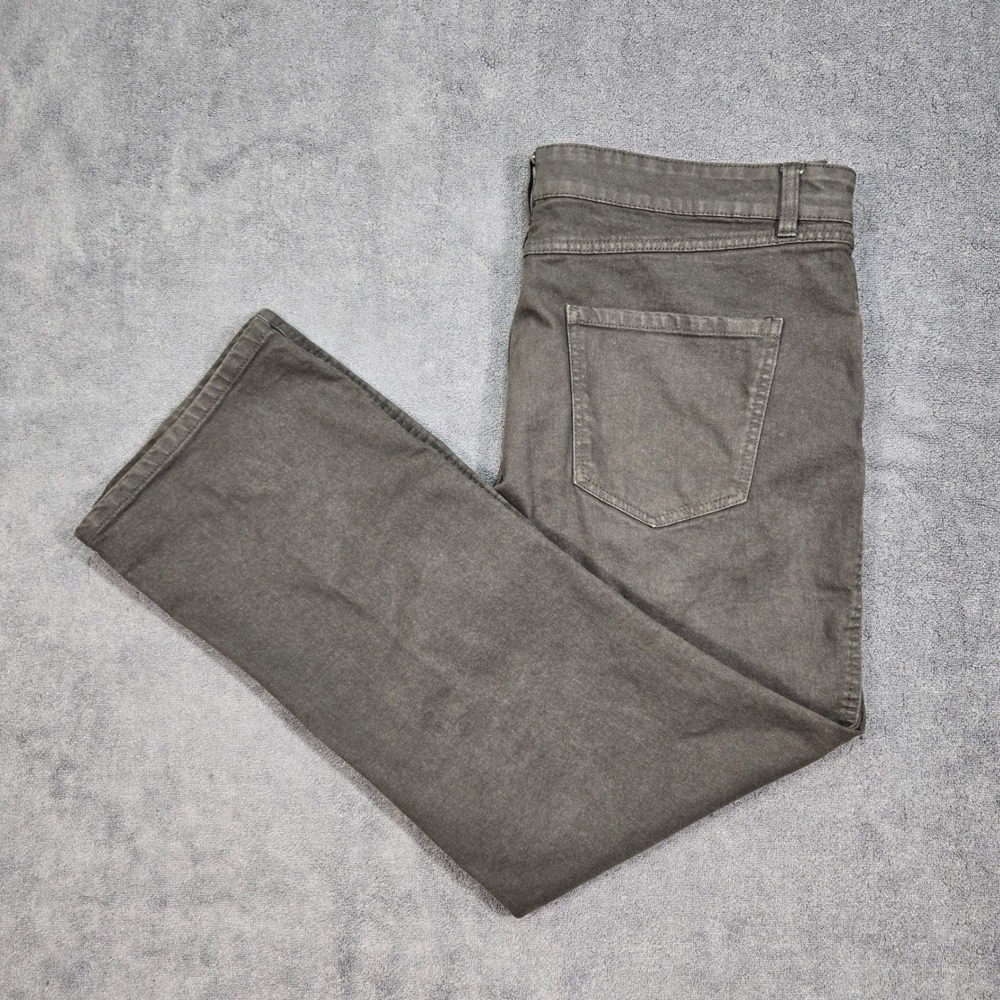 Roebuck & Co Slim Straight Jean Mens 36x30‎ (38" mes.) Gray Stretch Workwear